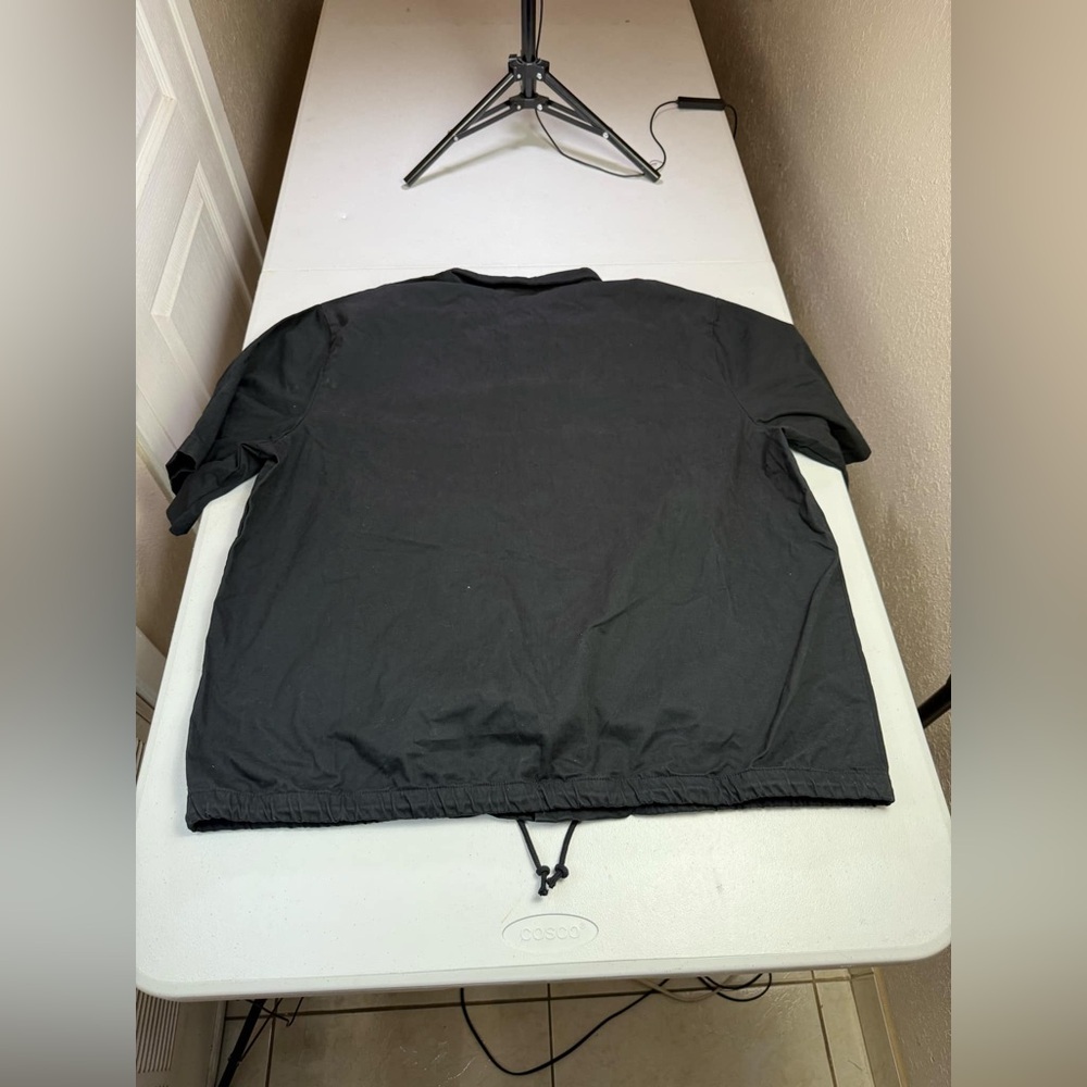 Nike Club Oxford Short-Sleeve Button-Up Shirt Black Men’s Sz XL - Picture 7 of 9